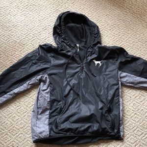 Victoria Secret PINK quarter zip rain jacket